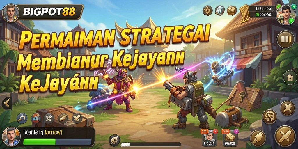 Tampilan gameplay seru dan strategi mendalam dalam BIGPOT88.