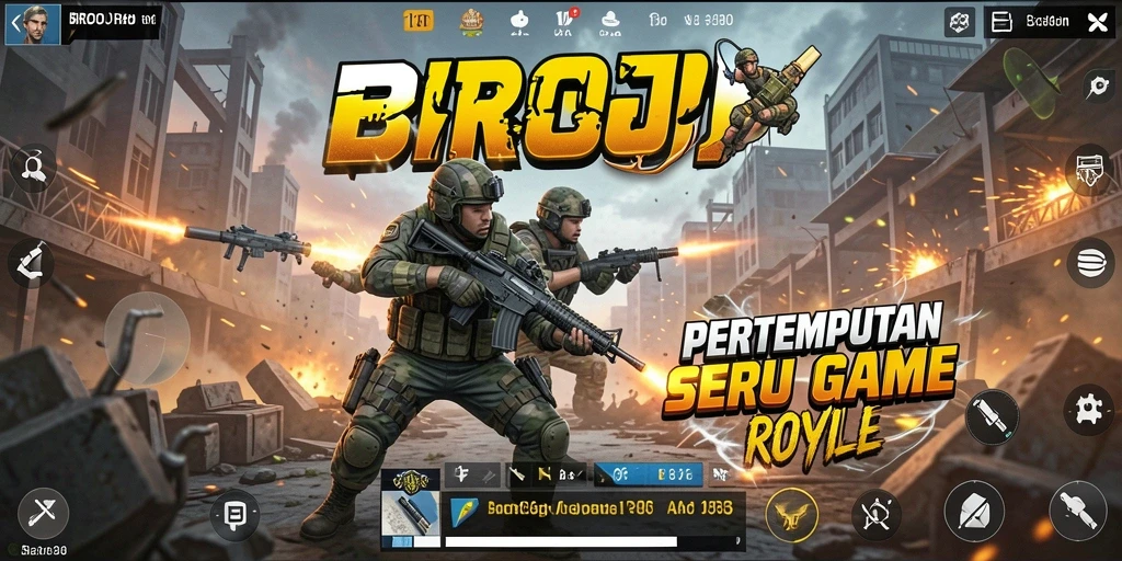 Screenshot gameplay BROJP menunjukkan aksi pertarungan yang seru dan intens.