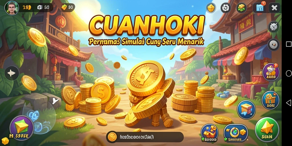Tampilan gameplay CUANHOKI yang menegangkan dan interaktif.