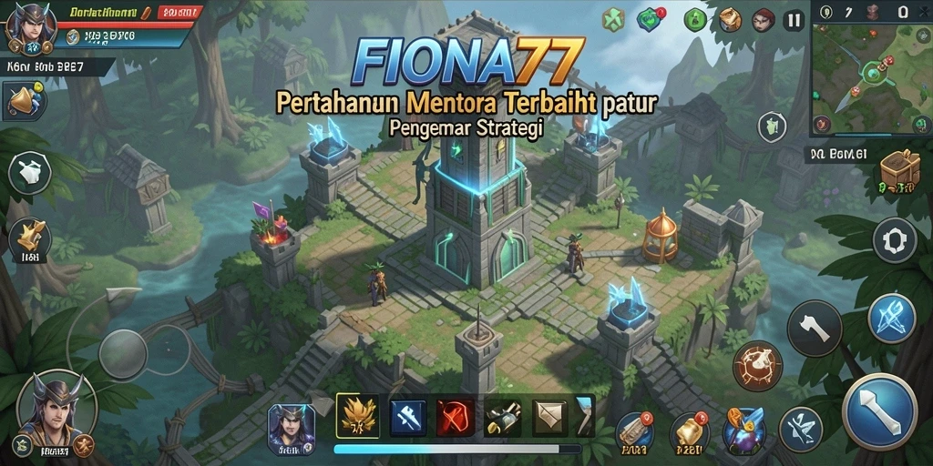 Tampilan gameplay menawan FIONA77 dalam momen serangan Tower Defense.