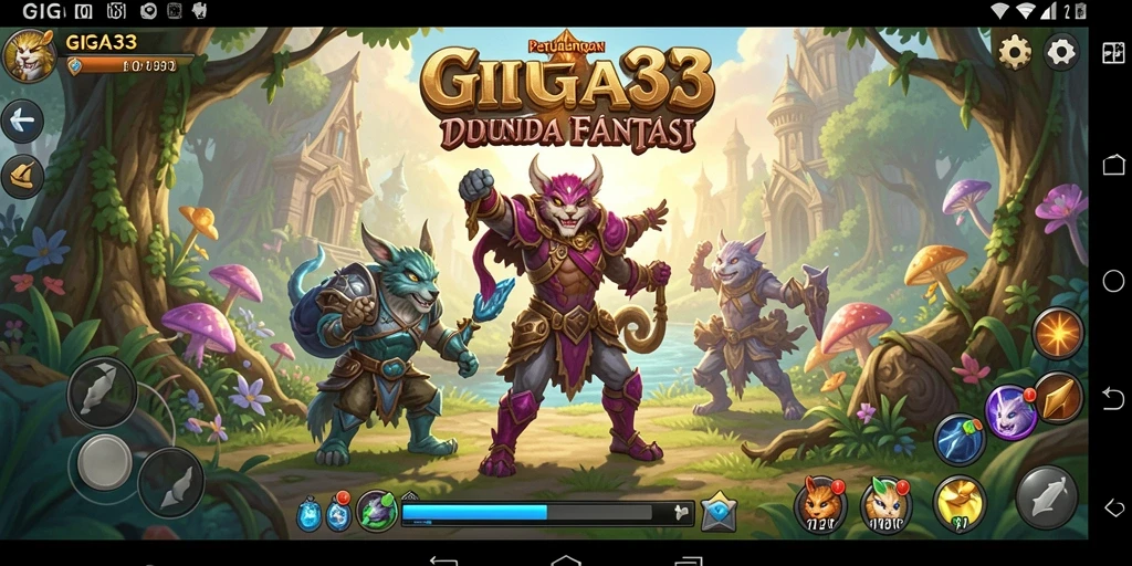 Tampilan gameplay GIGA33 yang menarik dan menantang.