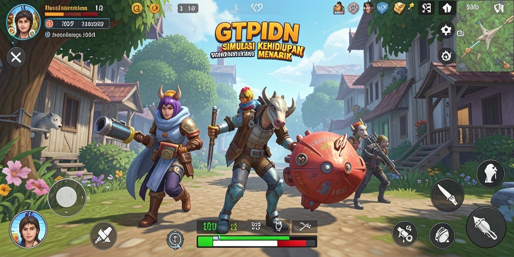 Tampilan gameplay GTPIDN yang menarik dan interaktif.