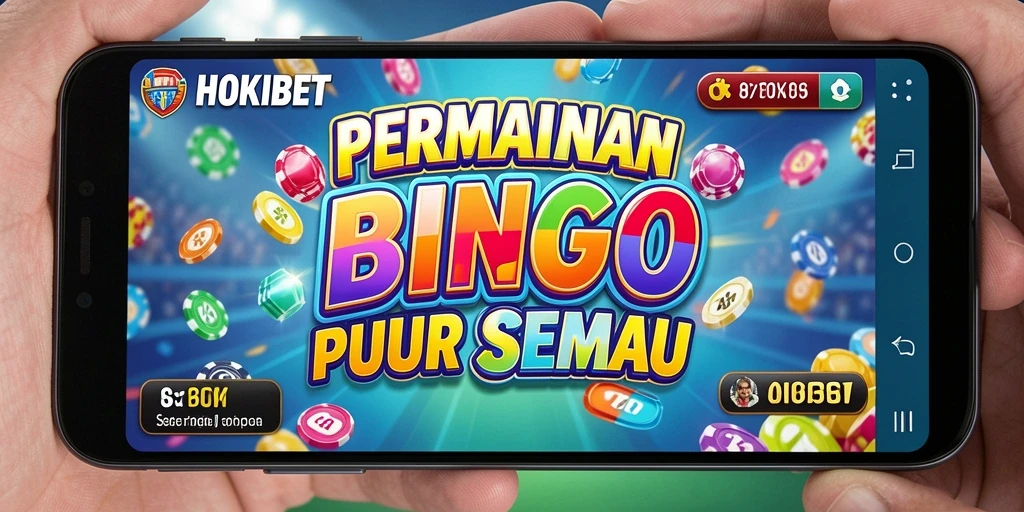 Tampilan menarik gameplay Bingo di HOKIBET.
