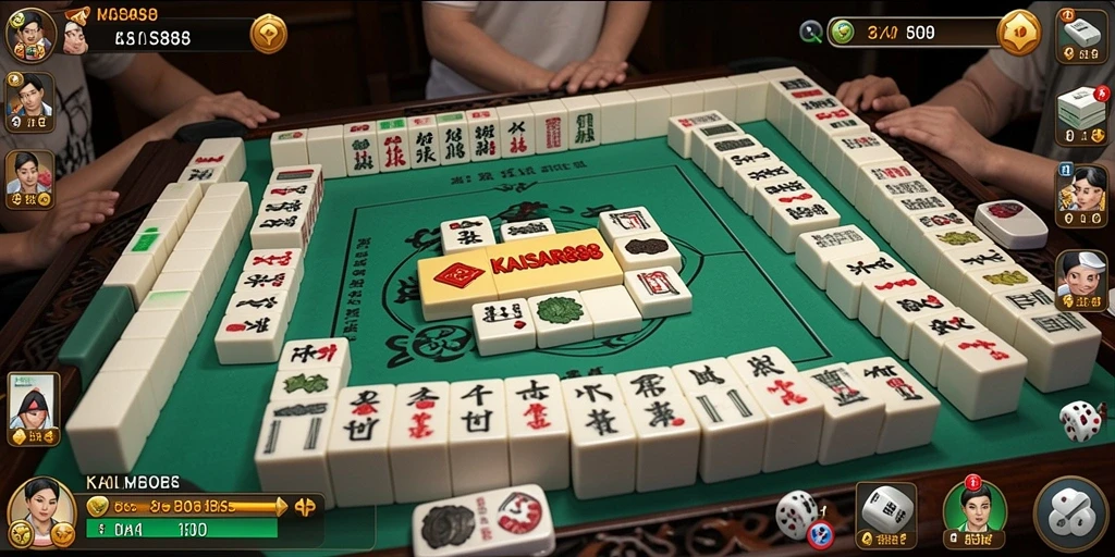 Tampilan menarik gameplay Mahjong KAISAR888 dengan grafis yang memukau.