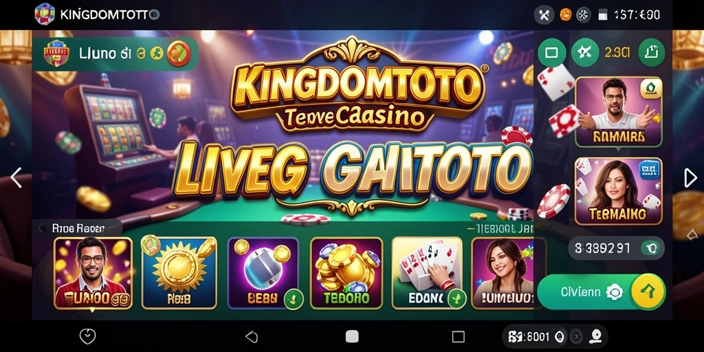 Gameplay Live Casino yang mendebarkan di KINGDOMTOTO.