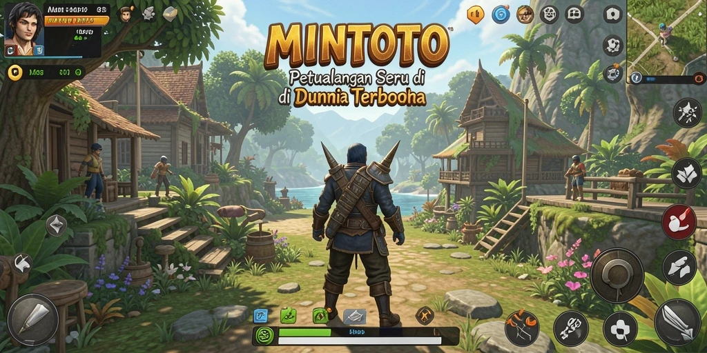 Tampilan gameplay Open World yang menakjubkan dalam MINTOTO.