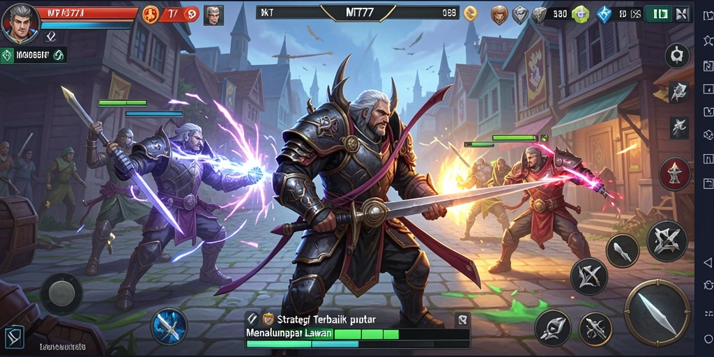 Tampilan gameplay MT777 yang penuh strategi dan aksi.
