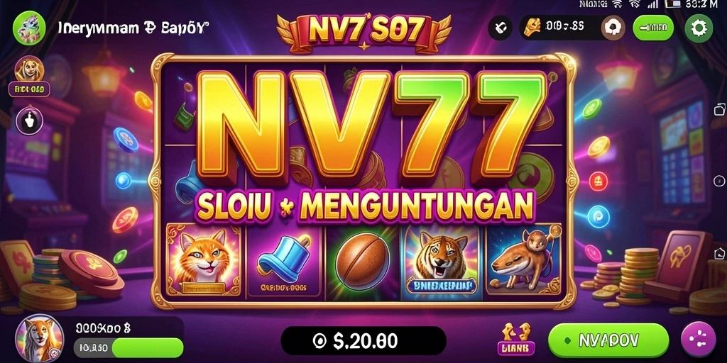 Tampilan gameplay menarik di NV77 dengan berbagai slot yang seru.