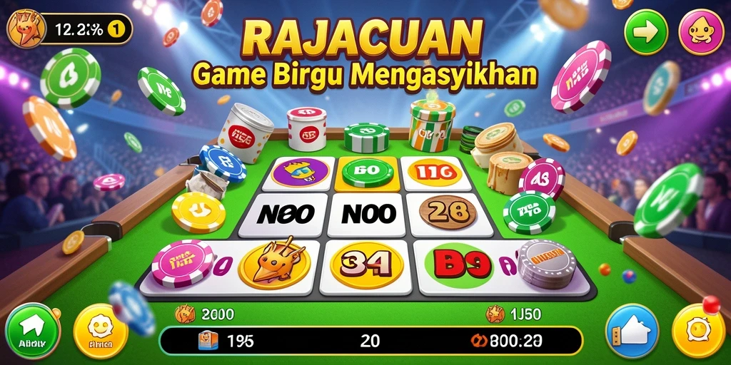 Tampilan gameplay RAJACUAN yang menyenangkan dan interaktif.