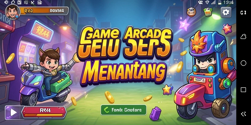 Gameplay seru RR44 dengan tantangan menegangkan.