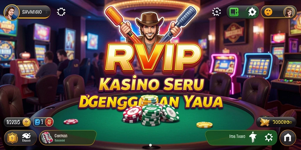 Tampilan menarik dari gameplay Kasino di RVIP