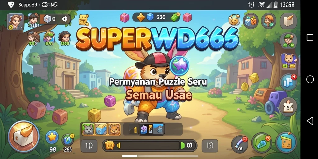 Tampilan gameplay seru dari SUPERWD666 dengan berbagai tantangan Puzzle.