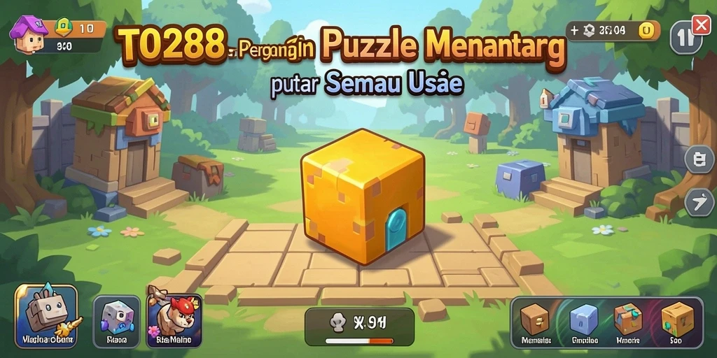 Tampilan gameplay TO288 yang penuh warna dalam menyelesaikan teka-teki.